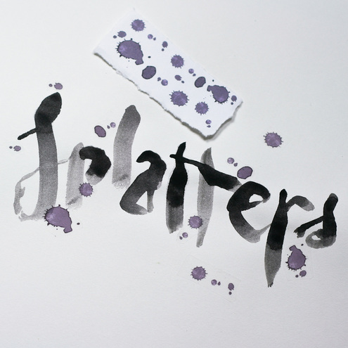 Free Printable watercolor splatter stickers
